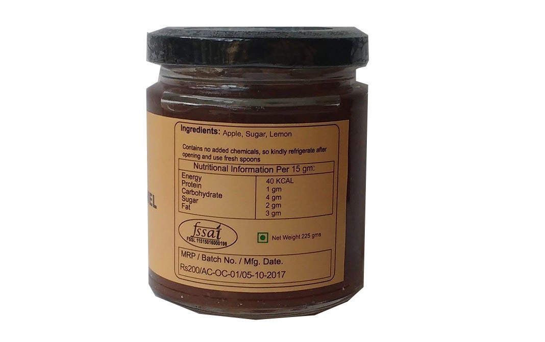 Yummium Apple Caramel 100% Natural   Glass Jar  225 grams